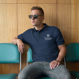 Trinity Men's Premium Polo - White Logo