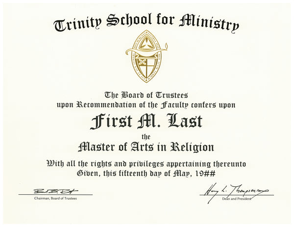 Diploma Certificate Re-Print for Official Frames
