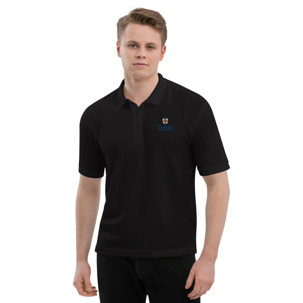 Men's Polo with Embroidered Trinity Logo